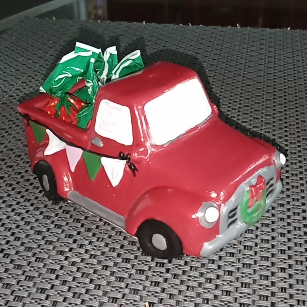 Festive Concrete Truck with Candy